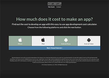 mobile app cost calculator
